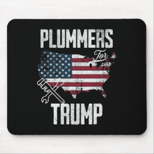For Trump Election Fun 45 47 American Flag Mouse Mat