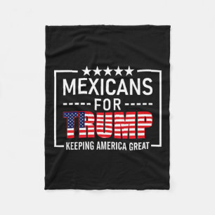 For Trump Hispanic Conservative Gift Trump 2020 Fleece Blanket