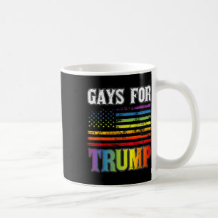For Trump Lgbt Pride Gay Rainbow Flag Vote Republi Coffee Mug