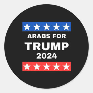 For Trump President Donald Trump 2024  Classic Round Sticker