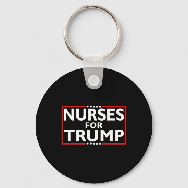 For Trump President Election 2024  Key Ring (Front)