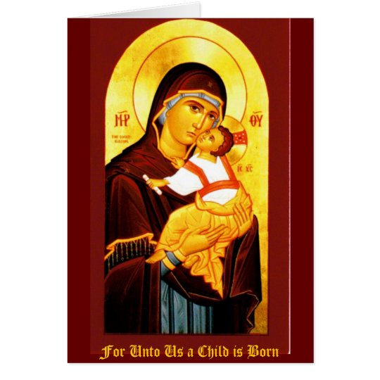 For Unto Us a Child is Born Card