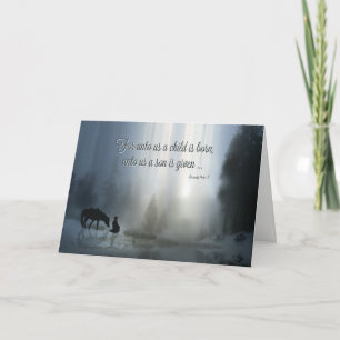 For Unto Us a Son is Born,  Cowboy Christmas Cards