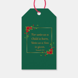 For Unto Us a Son Is Born (Set of 10) Gift Tags
