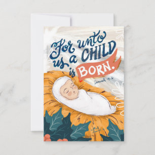 For Unto Us Christmas Card