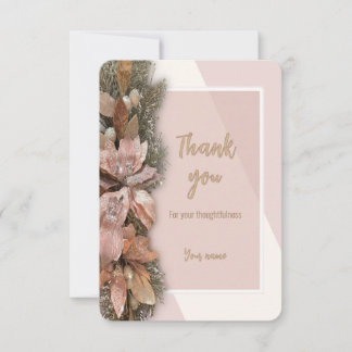 For Unto Us Christmas Thank You Card