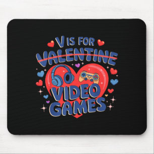 For Video Games Funny Gamer Design Mouse Mat