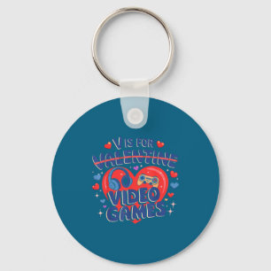 For Video Games Funny Gamer Illustration Key Ring