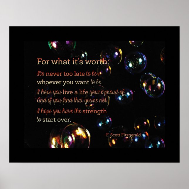 For what it's Worth Poster (Front)