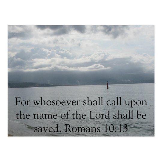 For whosoever shall call upon the name of the Lord Postcard