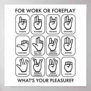 FOR WORK OR FOREPLAY (for lefties) Poster