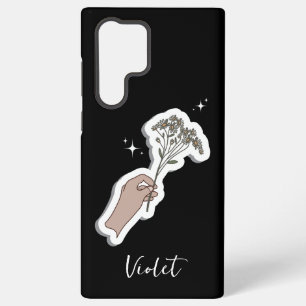 "For You" Aesthetic Flower Illustration Samsung Galaxy Case