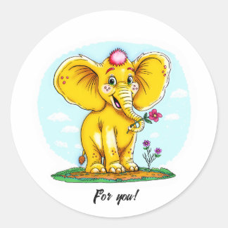 For You – Cute Elephant Sticker