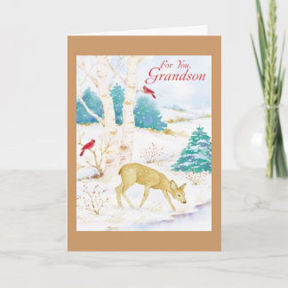 For You, Grandson Holiday Card