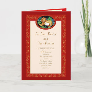 For You, Pastor and Your Family Holiday Card
