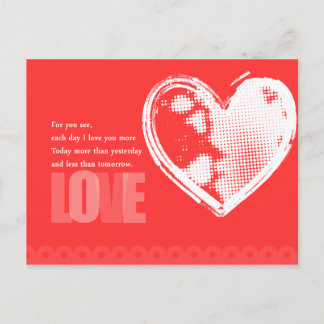 For You See Love Postcard