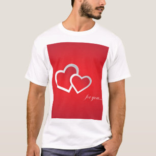For You Valentine's Day Hearts Design  T-Shirt