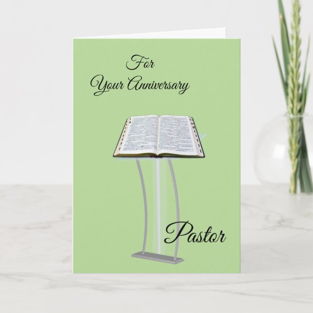 For your Anniversary Pastor Card (Front)