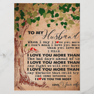 For Your Awesome Husband, Husband Birthday Gift Menu