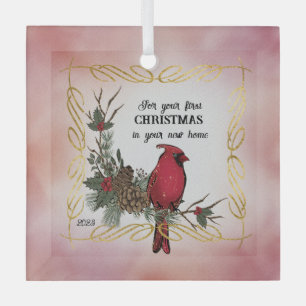 For Your First Christmas In Your New Home Glass Tree Decoration