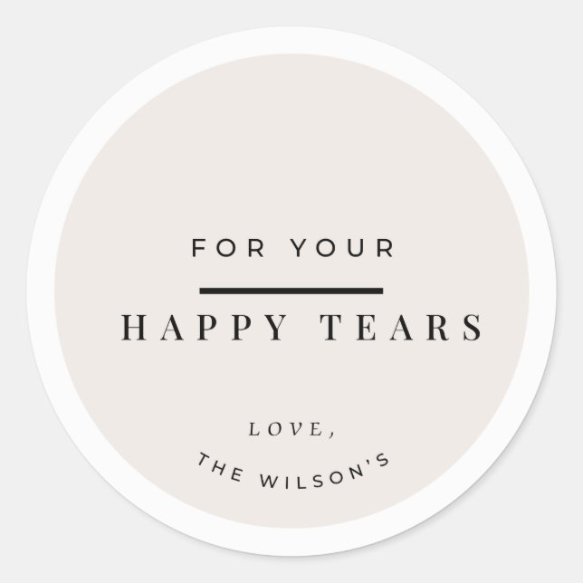 for your happy tears tissue sticker (Front)