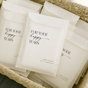 For Your Happy Tears Wedding Tissue Bag