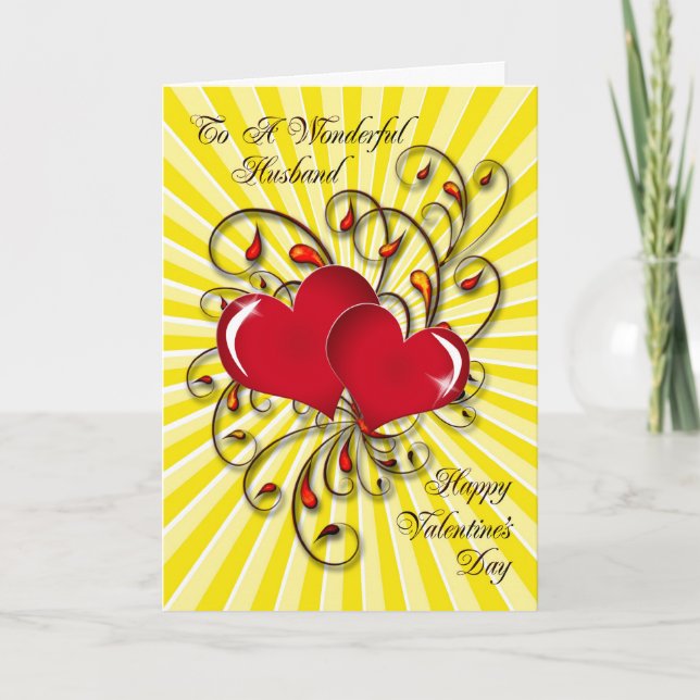For your husband, a stunning Valentine's card. Holiday Card (Front)