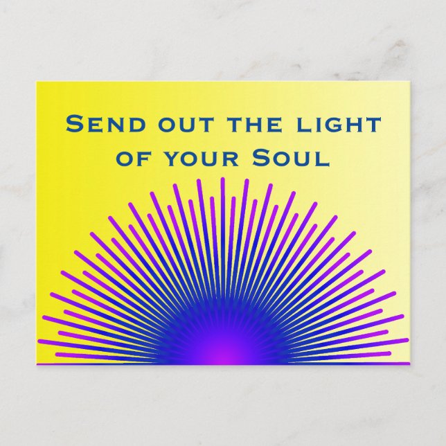 For your own funny saying or wisdom postcard (Front)