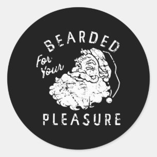 For Your Pleasure funny Christmas  Classic Round Sticker