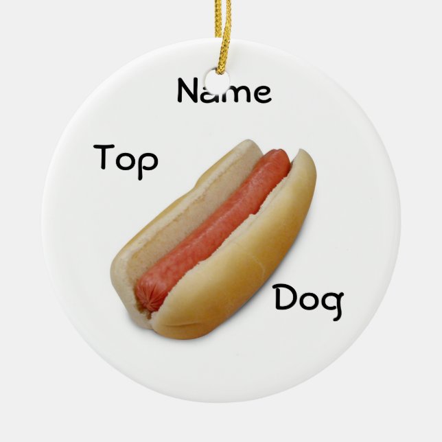 FOR YOUR "TOP DOG" ORNAMENT (Front)