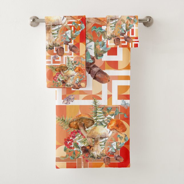 Foraging for Mushrooms Towel (Insitu)