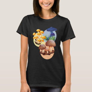 Foraging Mushrooms Fungi  Forest Nature Mushroom T-Shirt
