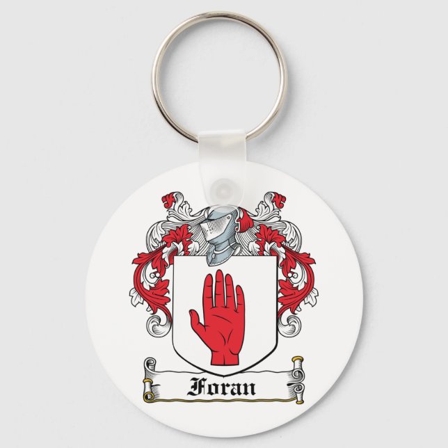 Foran Family Crest Key Ring (Front)