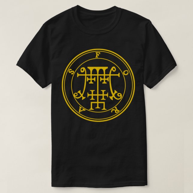 Foras Sigil Teaches Logic and Ethics Yellow T-Shirt (Design Front)