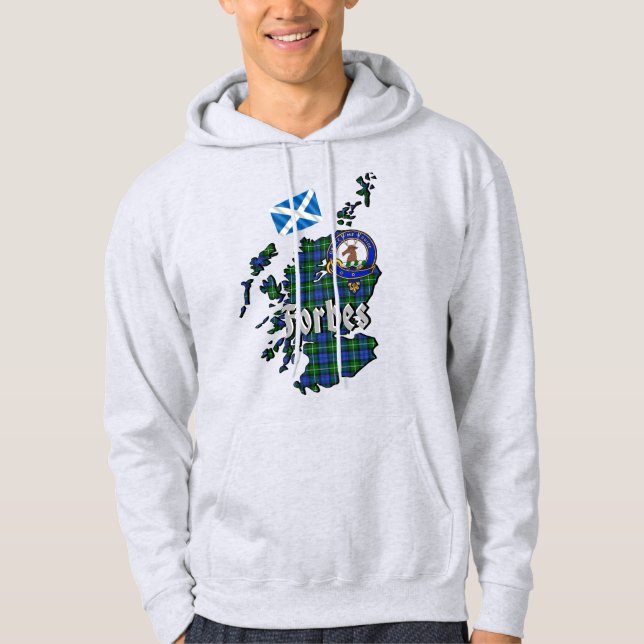 Forbes Clan Badge Adult Hoodie (Front)