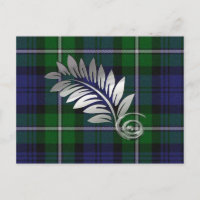 Forbes Plaid & Fern Save The Date Postcard