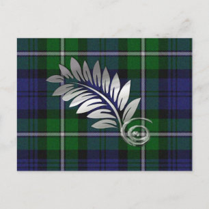 Forbes Plaid & Fern Save The Date Postcard