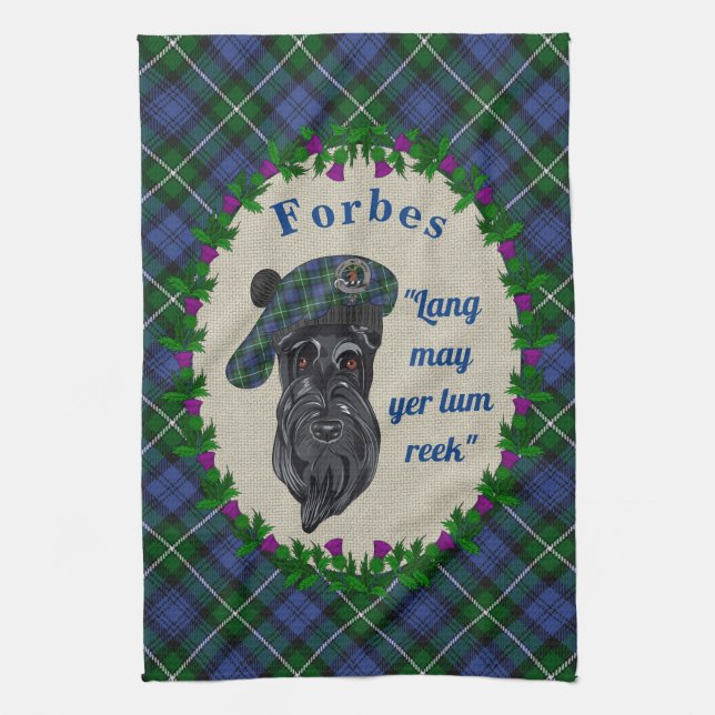 Forbes Scottie Dog Kitchen Towel (Vertical)