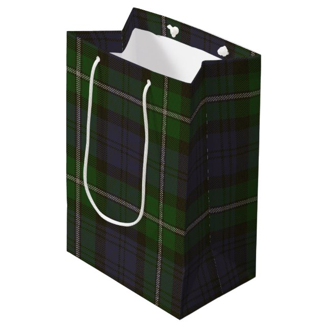Forbes Tartan Medium Gift Bag (Front Angled)