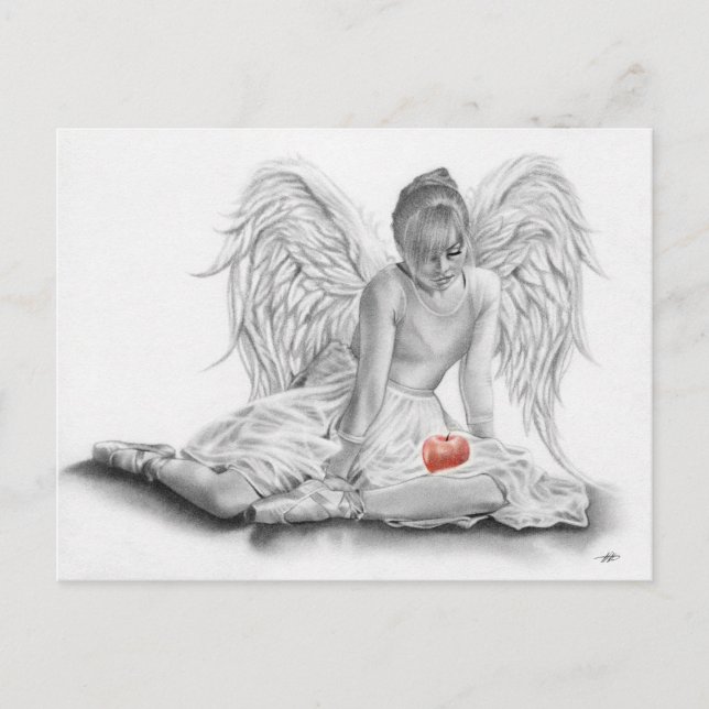 Forbidden Angel Ballerina Postcard (Front)