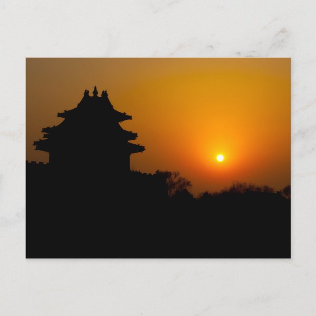 Forbidden City Sunset Postcard (Front)
