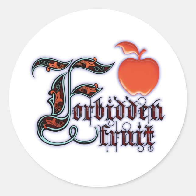 Forbidden Classic Round Sticker (Front)