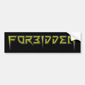 Forbidden Mod Logo Bumper Sticker