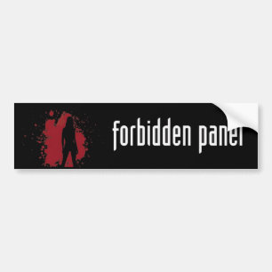 Forbidden Panel Bumpersticker Bumper Sticker