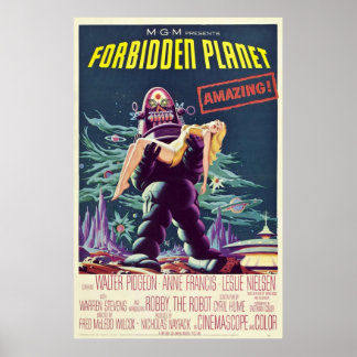 Forbidden Planet 1956 Poster