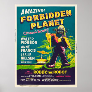 Forbidden Planet - 1956 Vintage Movie Poster