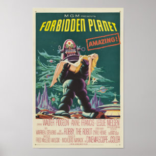Forbidden Planet Monster Movie Poster
