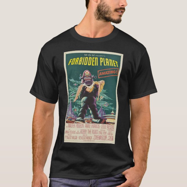 Forbidden Planet Movie Poster T-Shirt (Front)