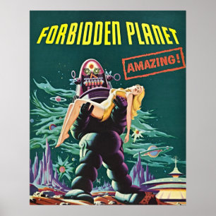 Forbidden Planet - Vintage Movie Poster