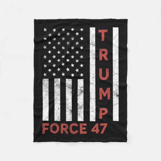 Force 47 2024  fleece blanket (Front)